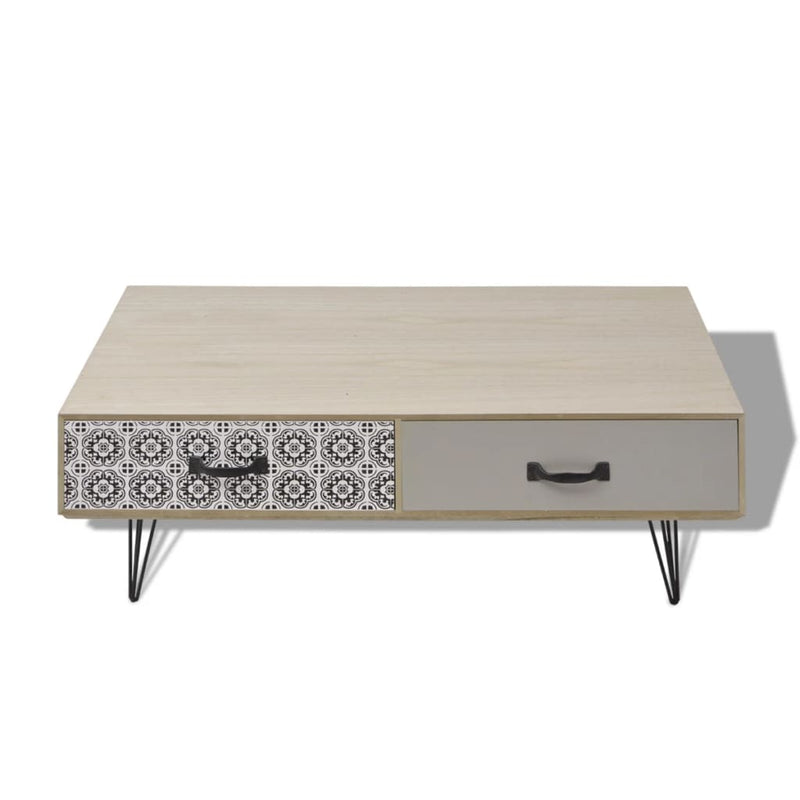 vidaXL Coffee Table 100x60x35 cm Beige