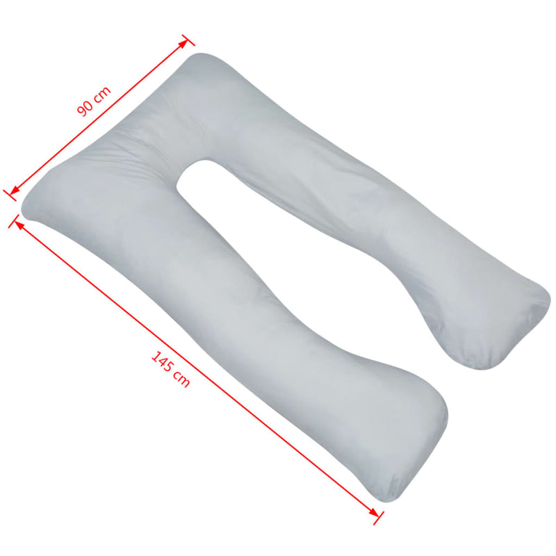 vidaXL Pregnancy Pillow 90x145 cm Light Blue