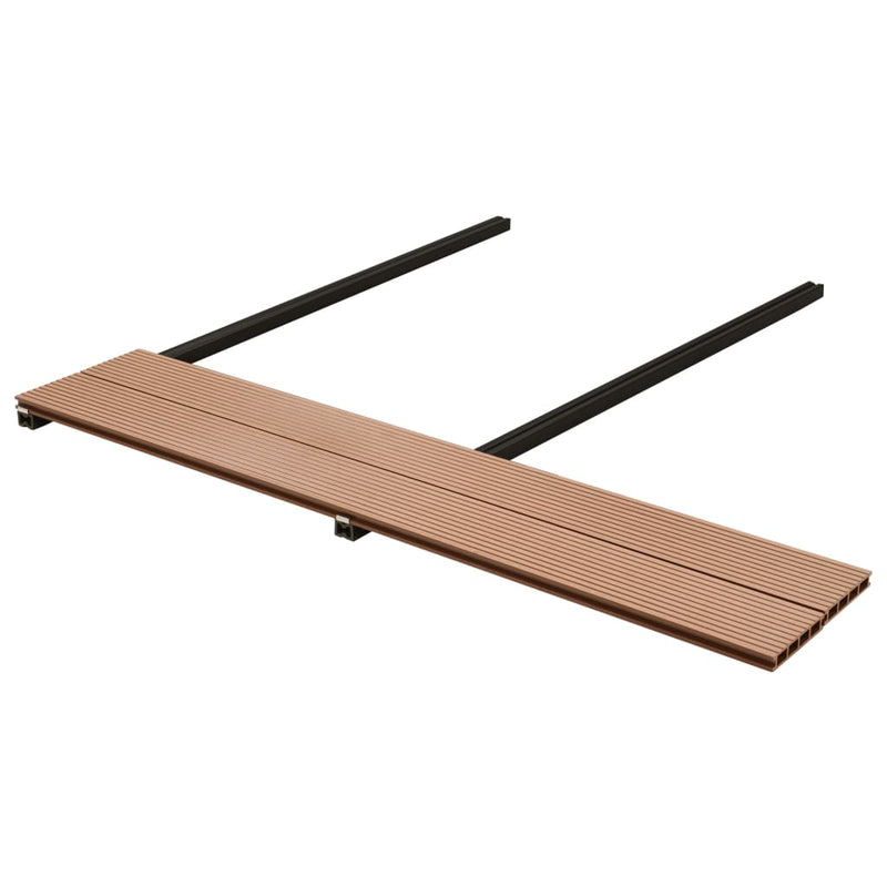 vidaXL WPC Decking Boards with Accessories 16 m² 2.2 m Brown