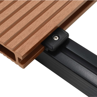 vidaXL WPC Decking Boards with Accessories 16 m² 2.2 m Brown
