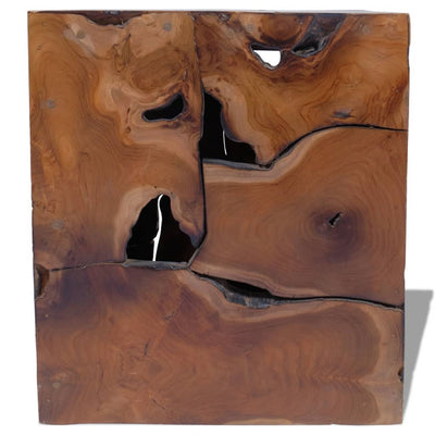 vidaXL Stool Solid Teak Wood