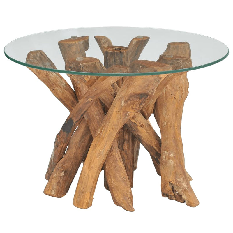 vidaXL Coffee Table Solid Teak 60 cm