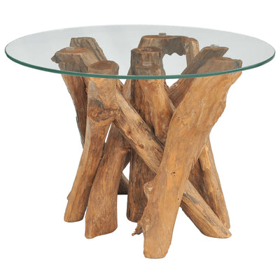 vidaXL Coffee Table Solid Teak 60 cm