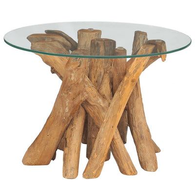 vidaXL Coffee Table Solid Teak 60 cm