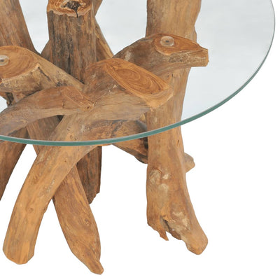 vidaXL Coffee Table Solid Teak 60 cm