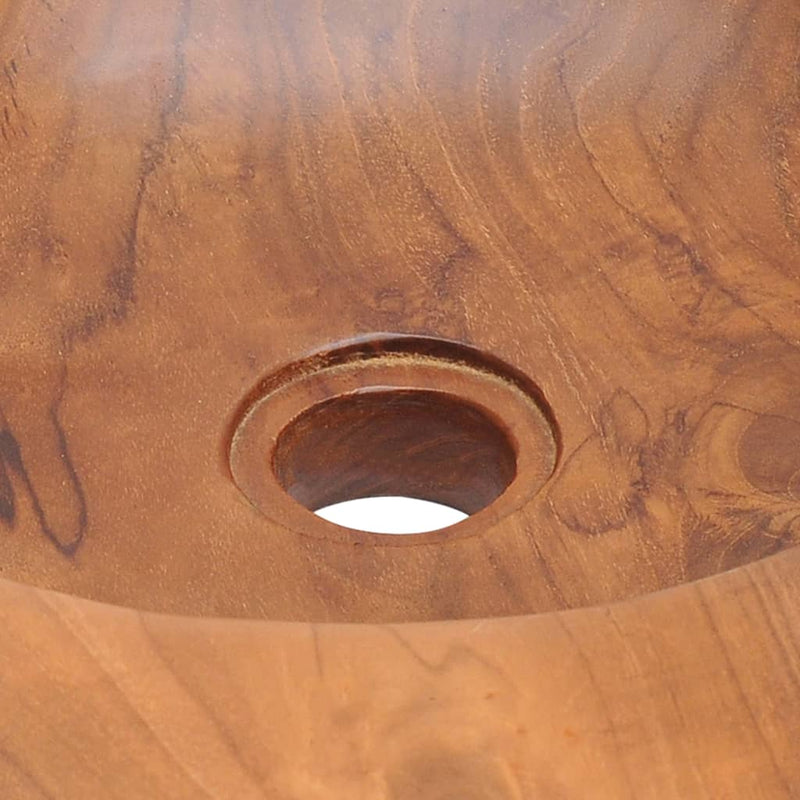 vidaXL Basin Solid Teak 45 cm