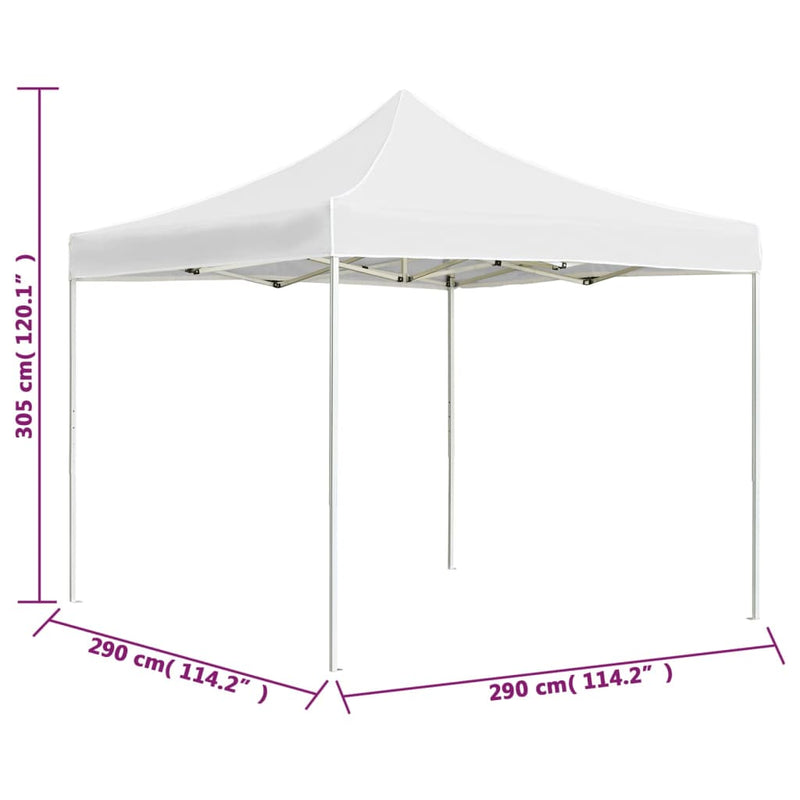 vidaXL Professional Folding Party Tent Aluminium 3x3 m Anthracite