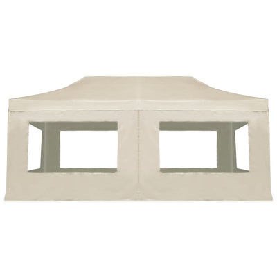 vidaXL Professional Folding Party Tent with Walls Aluminium 6x3 m Cream