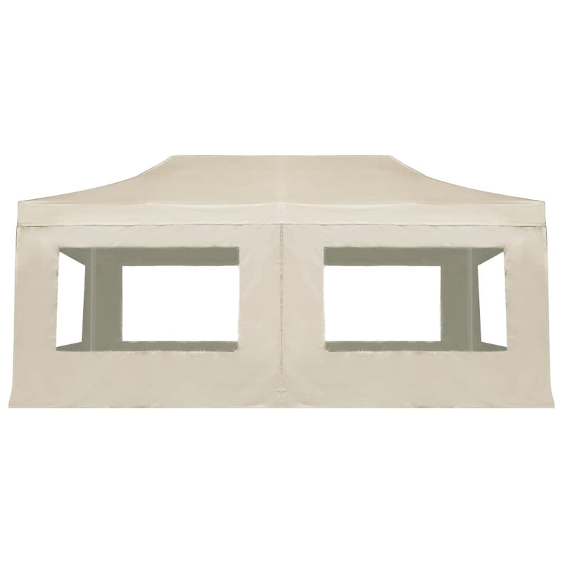 vidaXL Professional Folding Party Tent with Walls Aluminium 6x3 m Cream