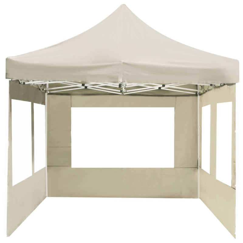 vidaXL Professional Folding Party Tent with Walls Aluminium 6x3 m Cream