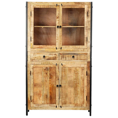 vidaXL Highboard 100x40x175 cm Solid Mango Wood