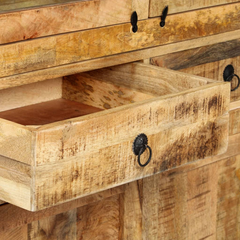 vidaXL Highboard 100x40x175 cm Solid Mango Wood