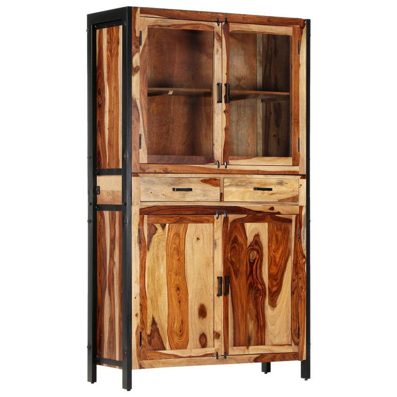 vidaXL Highboard 100x40x175 cm Solid Sheesham Wood