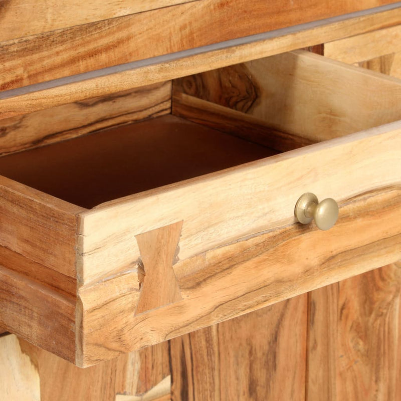 vidaXL Highboard 100x40x175 cm Solid Acacia Wood