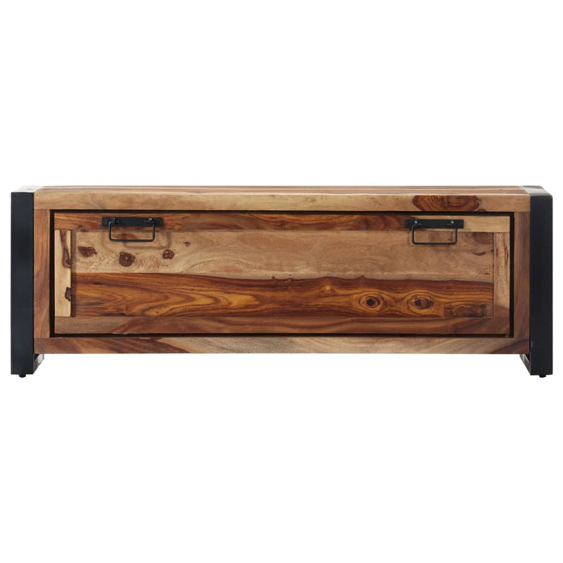 vidaXL Shoe Cabinet 120x35x40 cm Solid Sheesham Wood