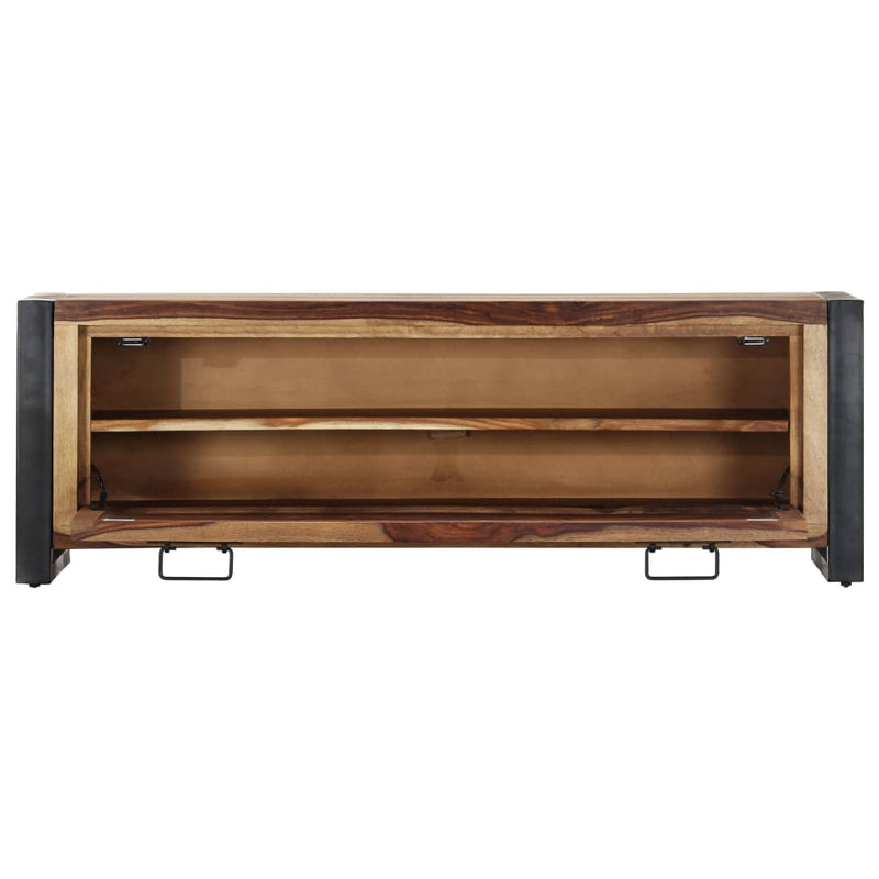 vidaXL Shoe Cabinet 120x35x40 cm Solid Sheesham Wood