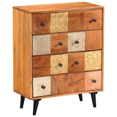 vidaXL Chest of Drawers 60x30x75 cm Solid Acacia Wood