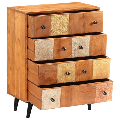 vidaXL Chest of Drawers 60x30x75 cm Solid Acacia Wood