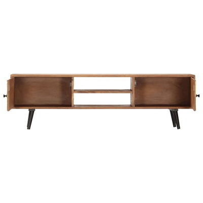 vidaXL TV Cabinet 140x30x40 cm Solid Acacia Wood
