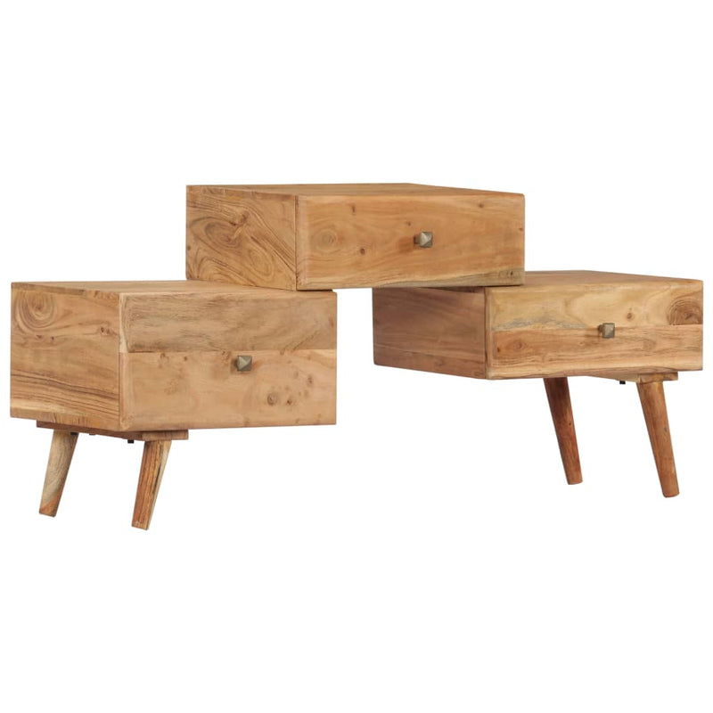 vidaXL TV Cabinet 108x30x49 cm Solid Acacia Wood