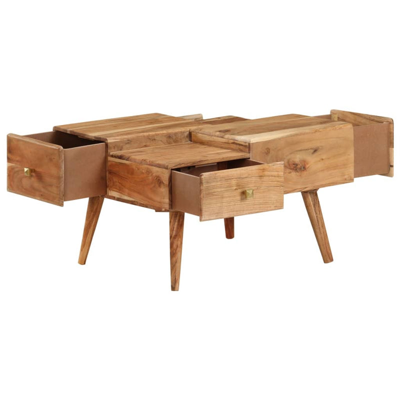 vidaXL Coffee Table 70x60x42 cm Solid Acacia Wood