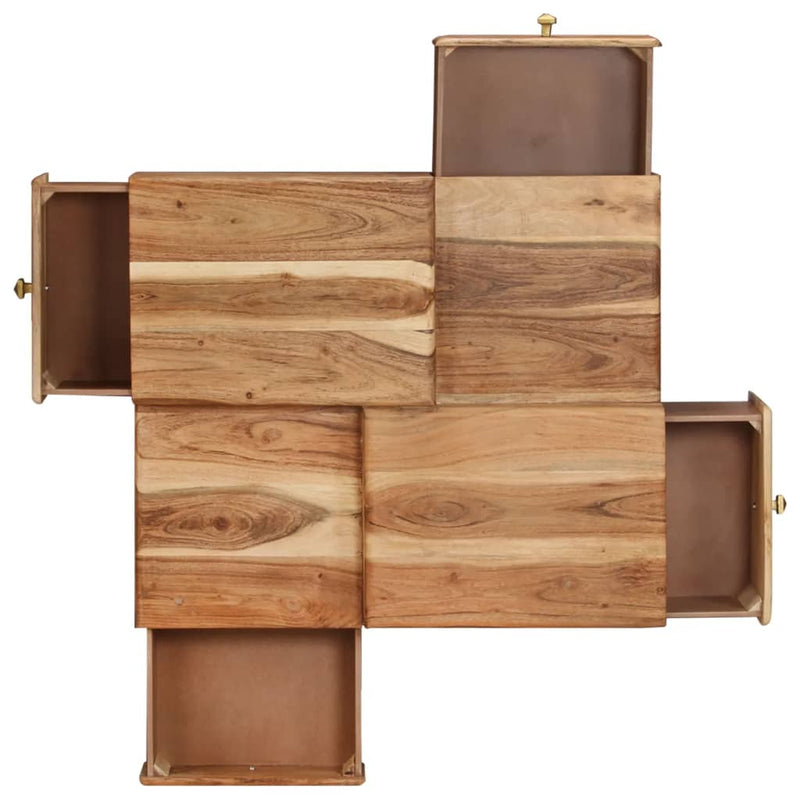 vidaXL Coffee Table 70x60x42 cm Solid Acacia Wood
