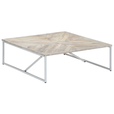 vidaXL Coffee Table 110x110x36 cm Solid Mango Wood
