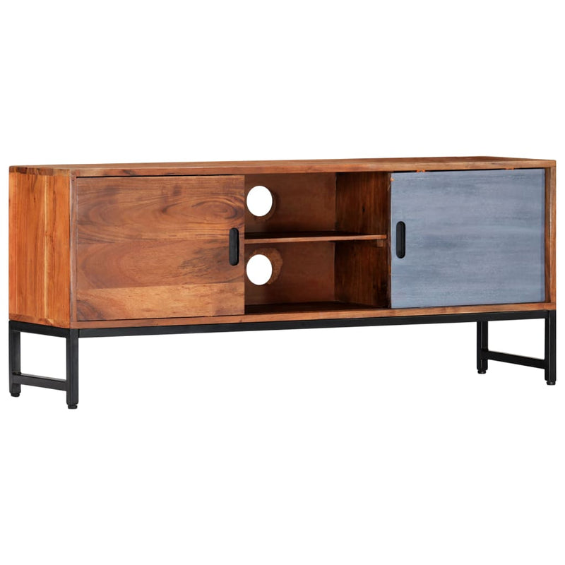 vidaXL TV Cabinet 120x30x49 cm Solid Acacia Wood