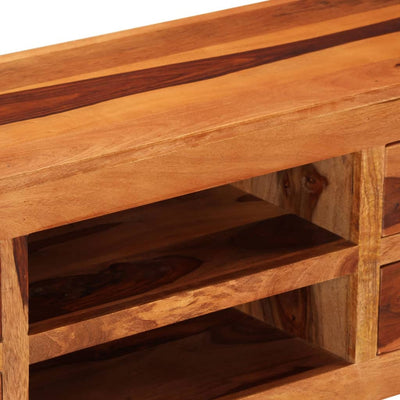 vidaXL TV Cabinet 110x30x40 cm Solid Sheesham Wood