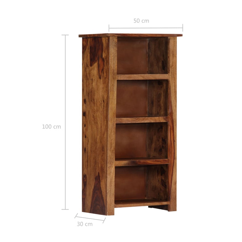 vidaXL Bookshelf 50x30x100 cm Solid Sheesham Wood