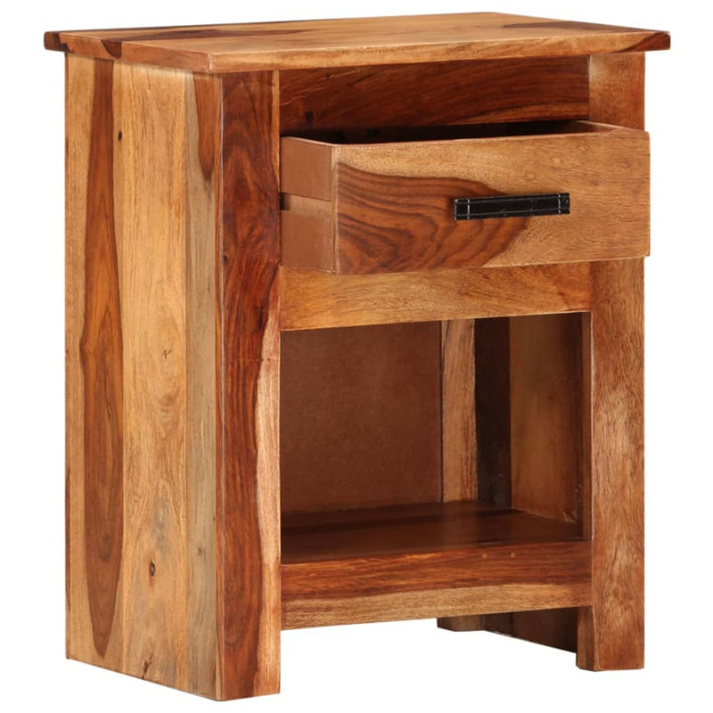 vidaXL Nightstand 40x30x50 cm Solid Sheesham Wood