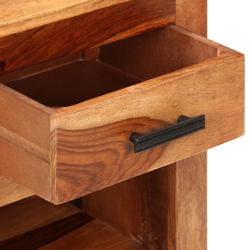 vidaXL Nightstand 40x30x50 cm Solid Sheesham Wood