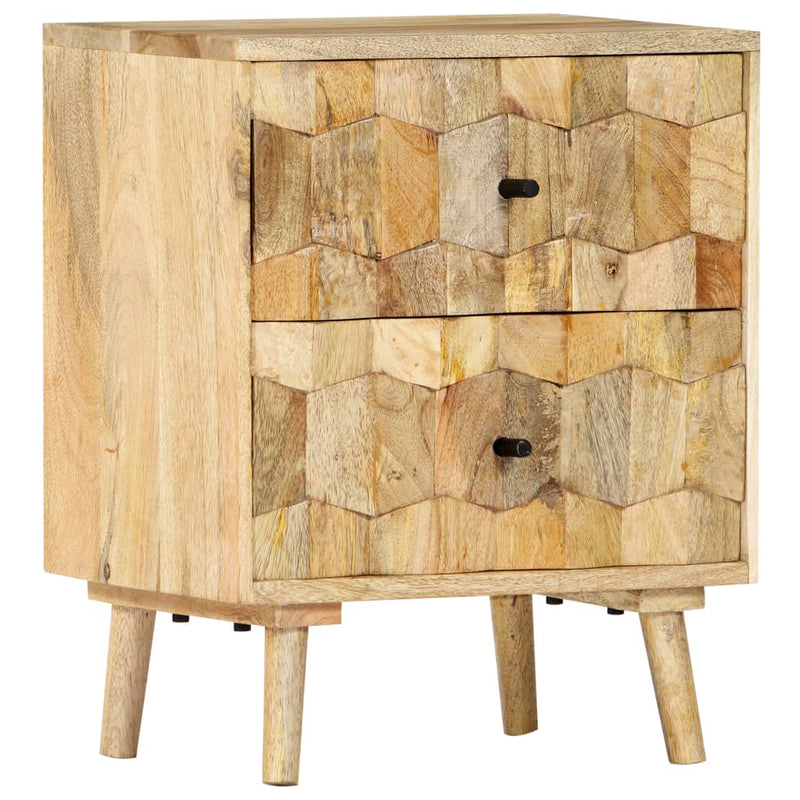 vidaXL Bedside Cabinet 40x30x50 cm Solid Mango Wood