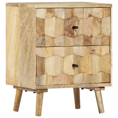 vidaXL Bedside Cabinet 40x30x50 cm Solid Mango Wood