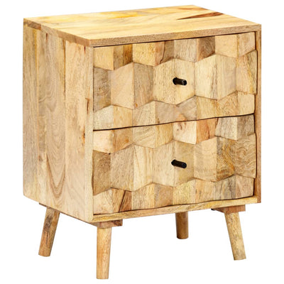 vidaXL Bedside Cabinet 40x30x50 cm Solid Mango Wood