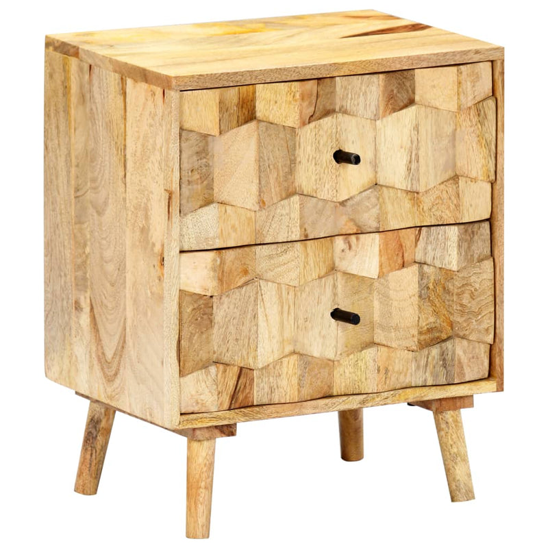 vidaXL Bedside Cabinet 40x30x50 cm Solid Mango Wood
