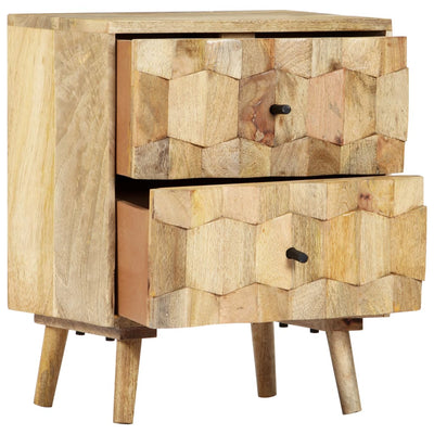 vidaXL Bedside Cabinet 40x30x50 cm Solid Mango Wood