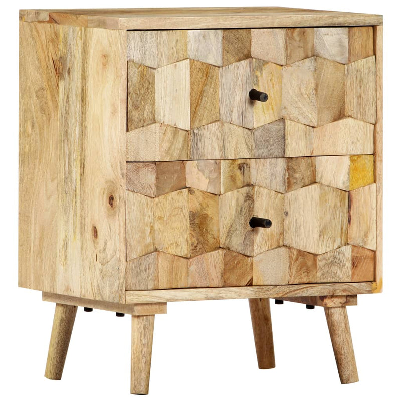 vidaXL Bedside Cabinet 40x30x50 cm Solid Mango Wood