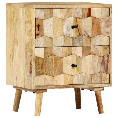 vidaXL Bedside Cabinet 40x30x50 cm Solid Mango Wood