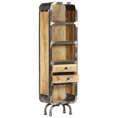 vidaXL Highboard 40x30x145 cm Solid Mango Wood