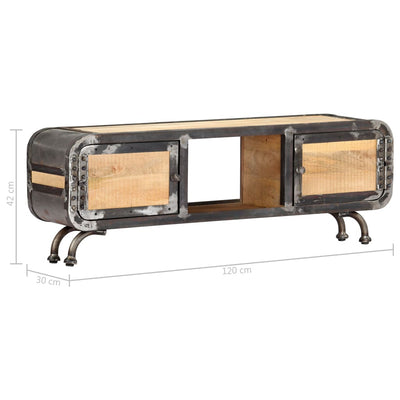 vidaXL TV Cabinet 120x30x42 cm Solid Mango Wood