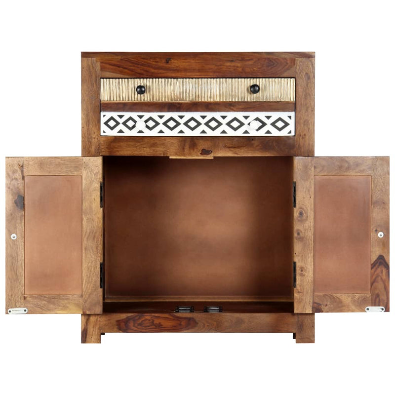 vidaXL Side Cabinet 60x30x75 cm Solid Sheesham Wood