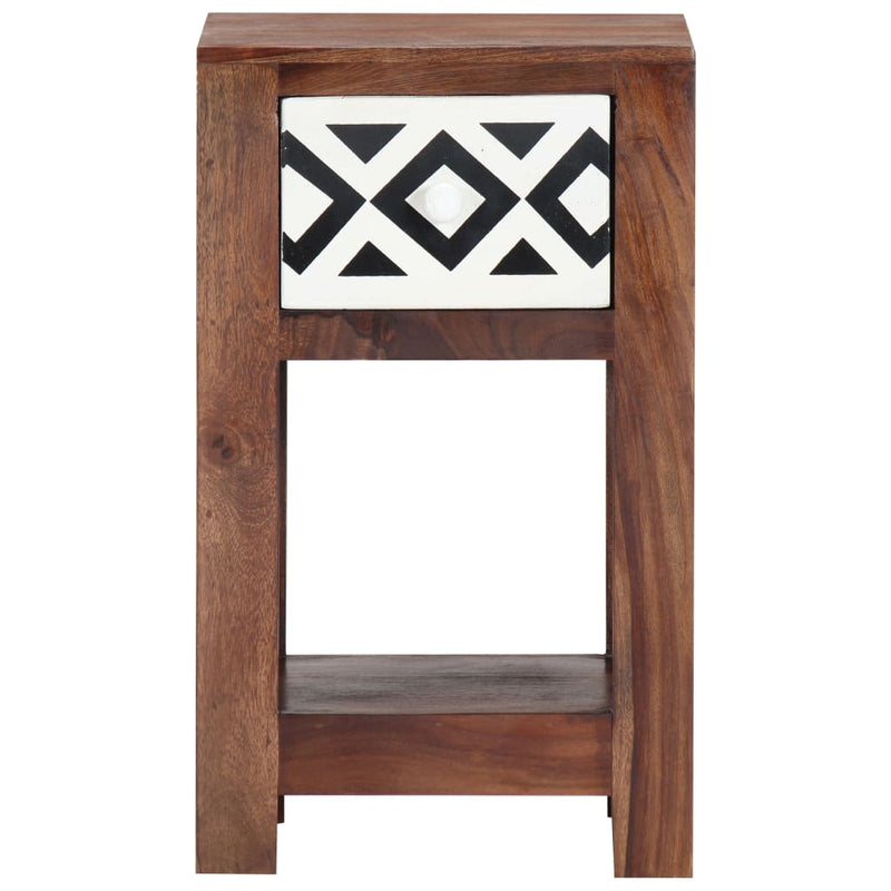 vidaXL Bedside Cabinet 30x30x50 cm Solid Sheesham Wood