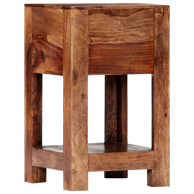 vidaXL Bedside Cabinet 30x30x50 cm Solid Sheesham Wood
