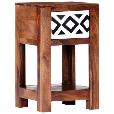vidaXL Bedside Cabinet 30x30x50 cm Solid Sheesham Wood
