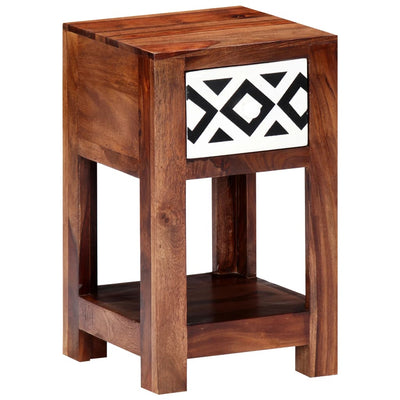 vidaXL Bedside Cabinet 30x30x50 cm Solid Sheesham Wood