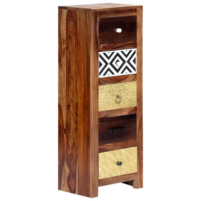 vidaXL Side Cabinet 40x30x110 cm Solid Sheesham Wood
