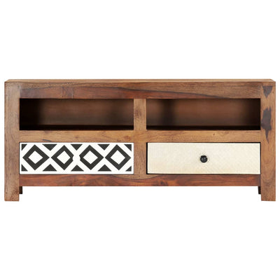 vidaXL TV Cabinet 90x30x40 cm Solid Sheesham Wood