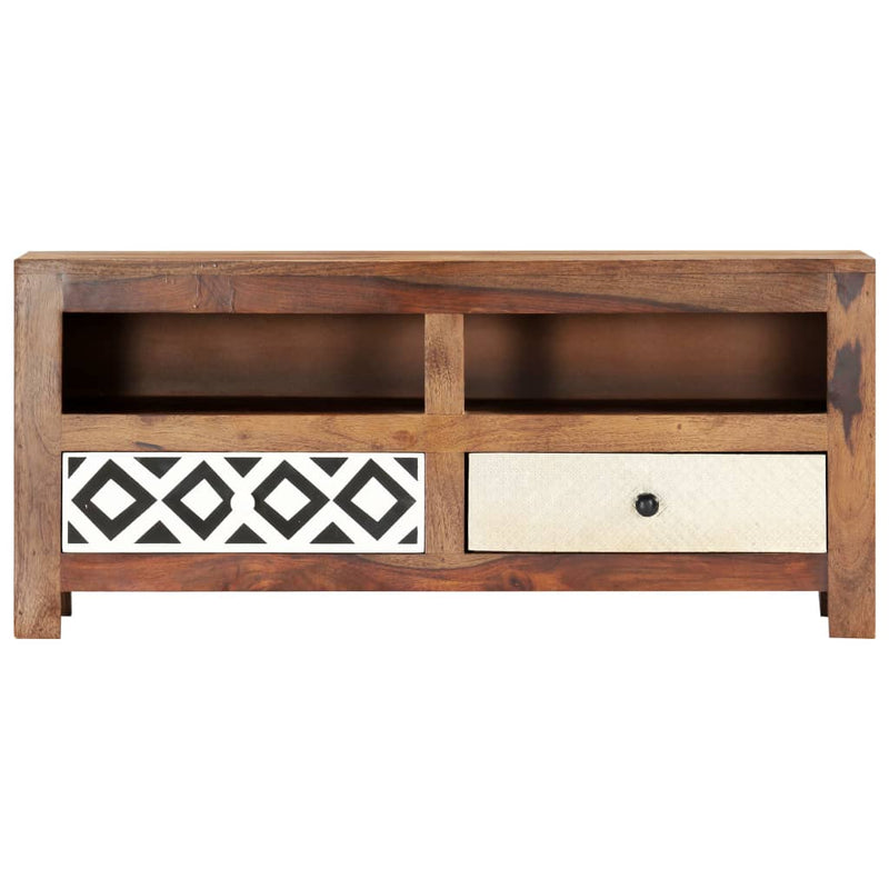 vidaXL TV Cabinet 90x30x40 cm Solid Sheesham Wood