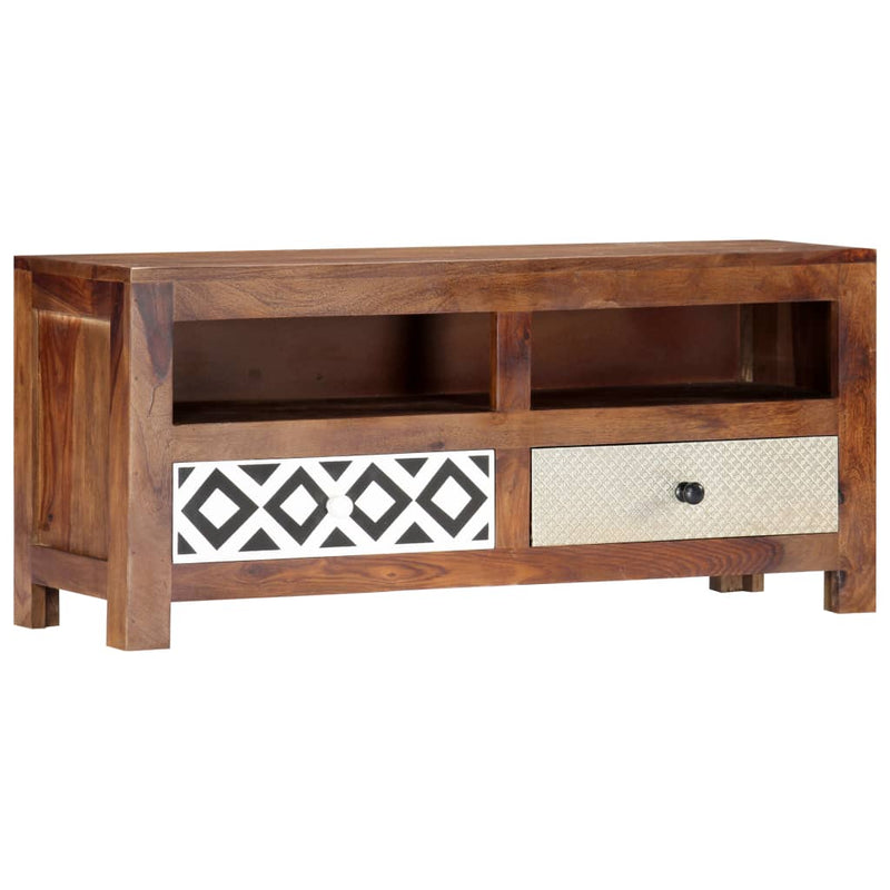 vidaXL TV Cabinet 90x30x40 cm Solid Sheesham Wood